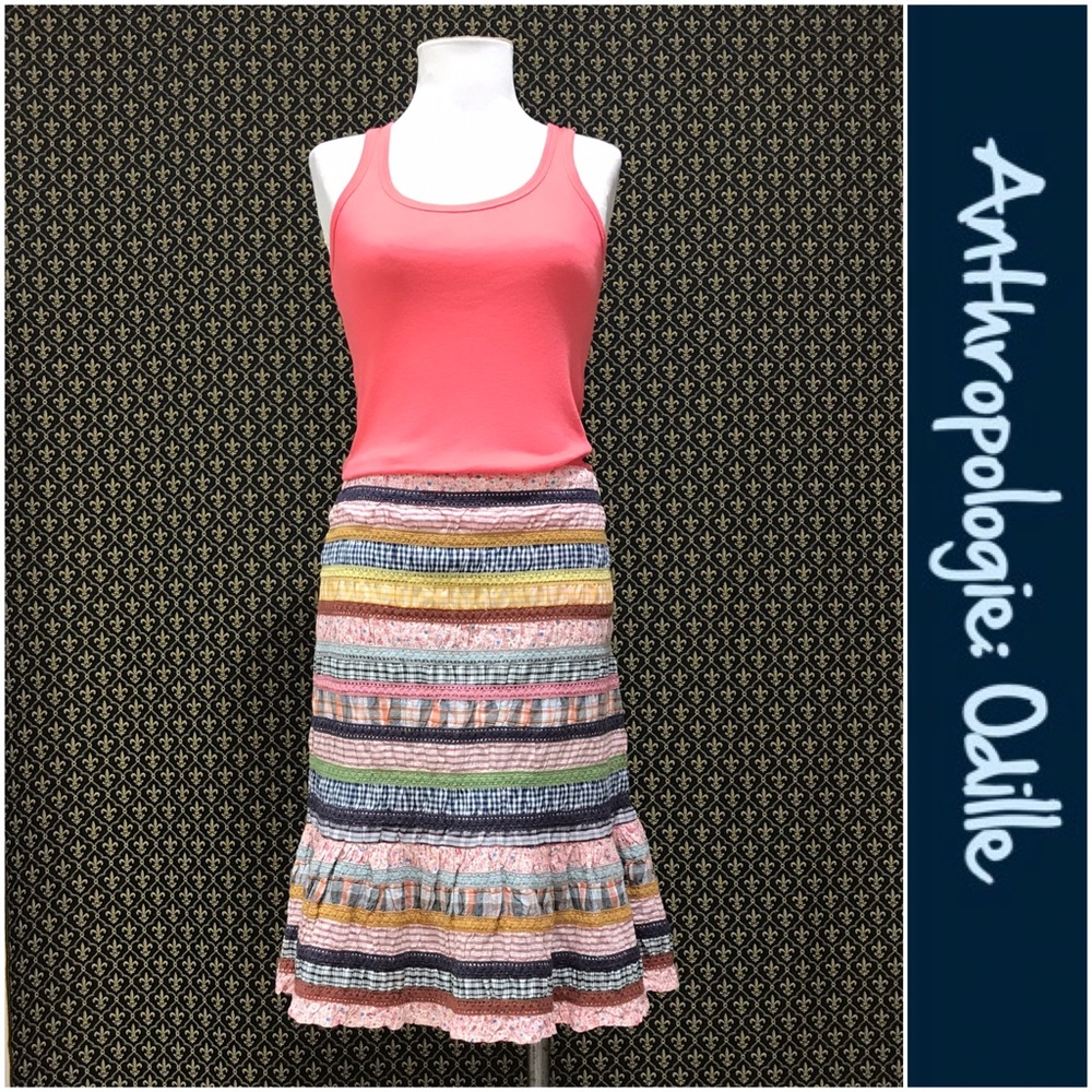 2006 Anthro “Rendezvous Skirt” by Odille - Picture 10 of 15